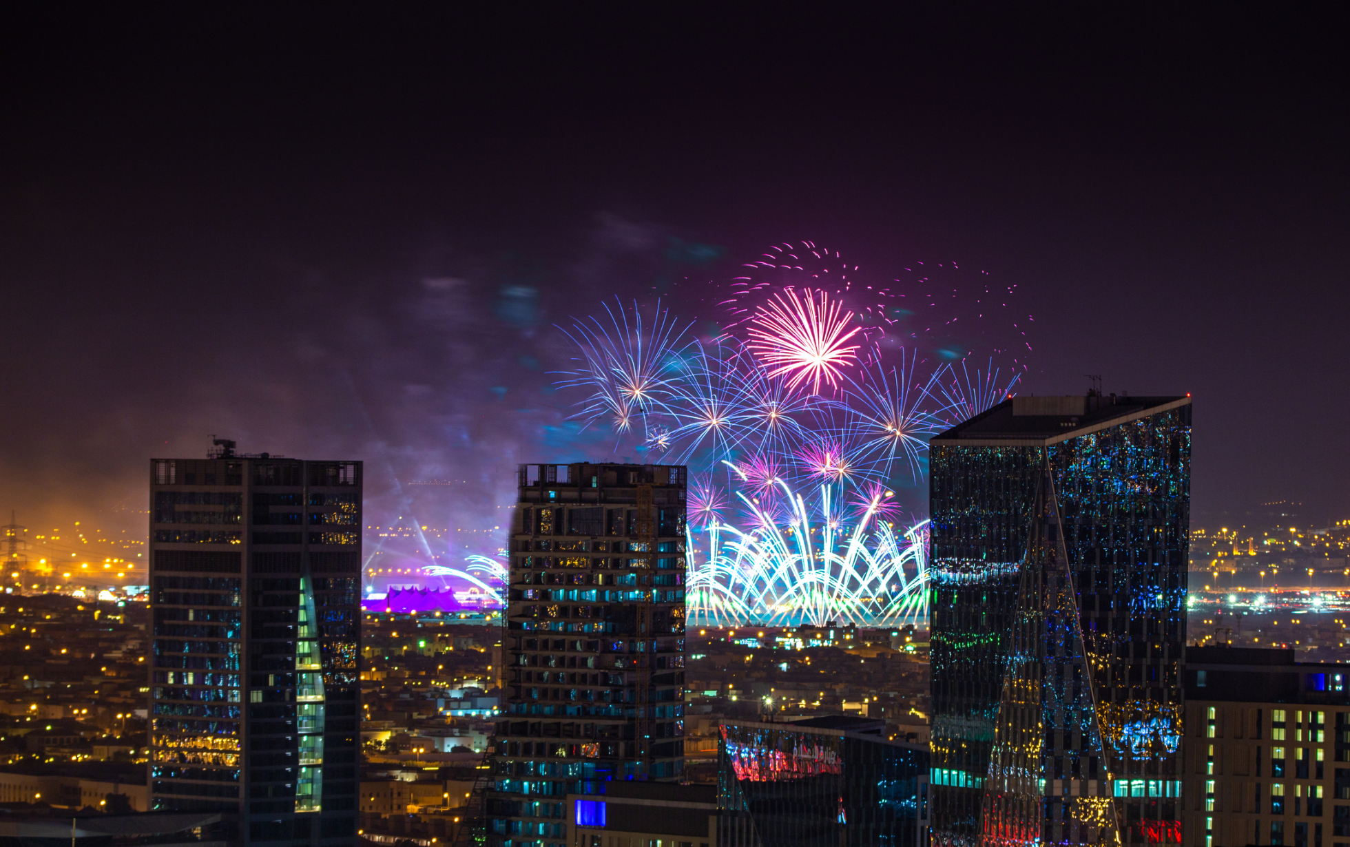 Fajerwerki nad Rijadem podczas festiwalu Riyadh Season