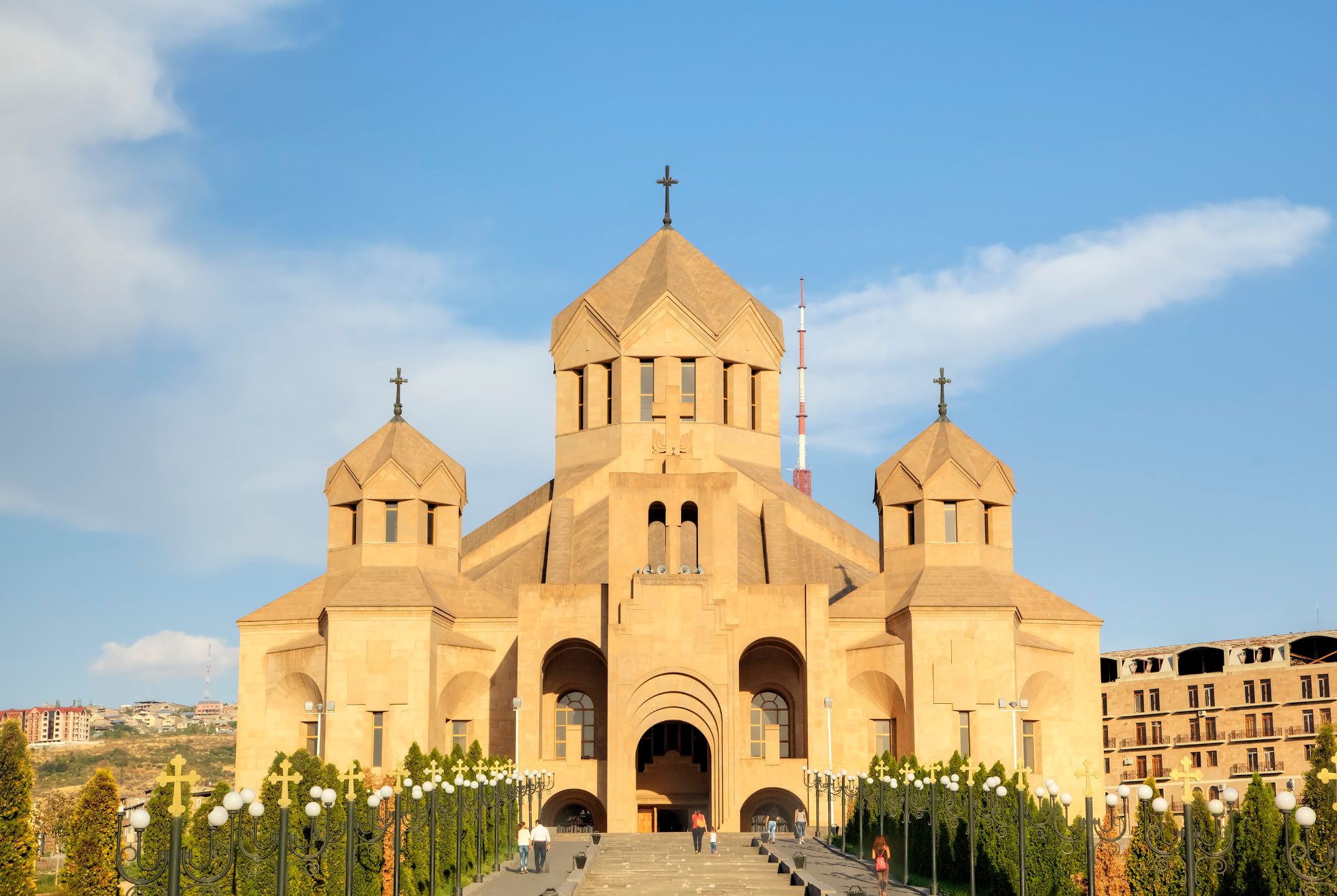Widok na katedrę św. Grzegorza w Armenii.