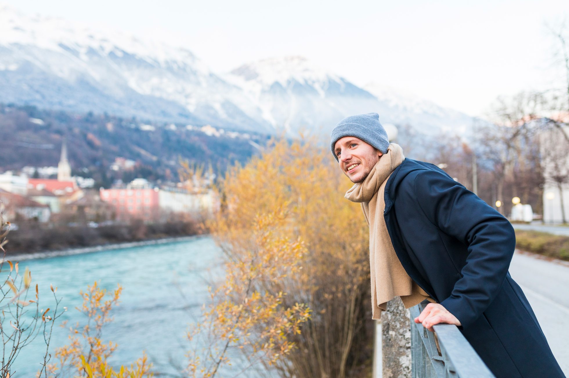 Mężczyzna w Innsbruck.