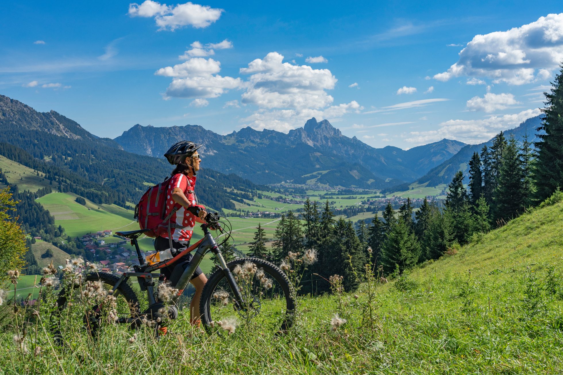 Górska trasa rowerowa w Austrii.