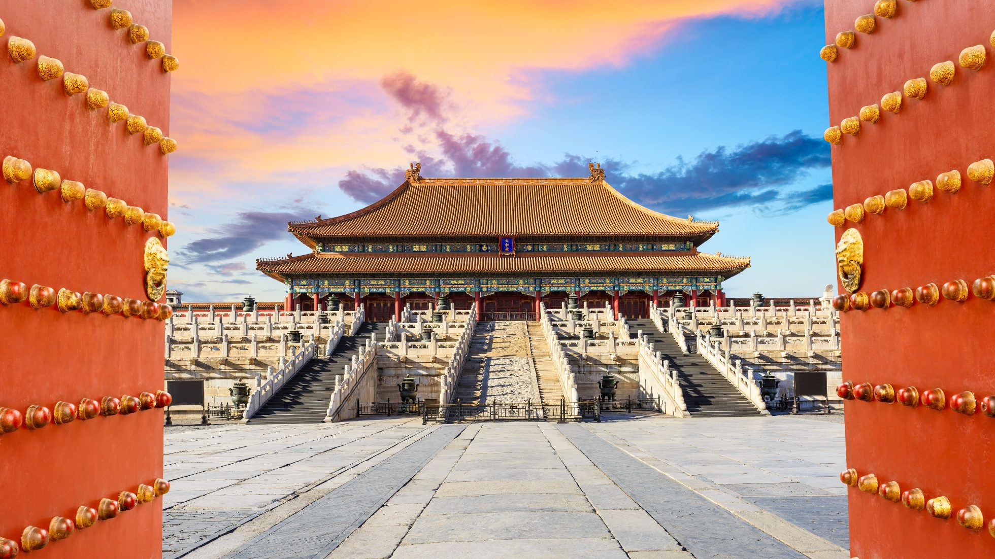 Beijing's Forbidden City at sunset