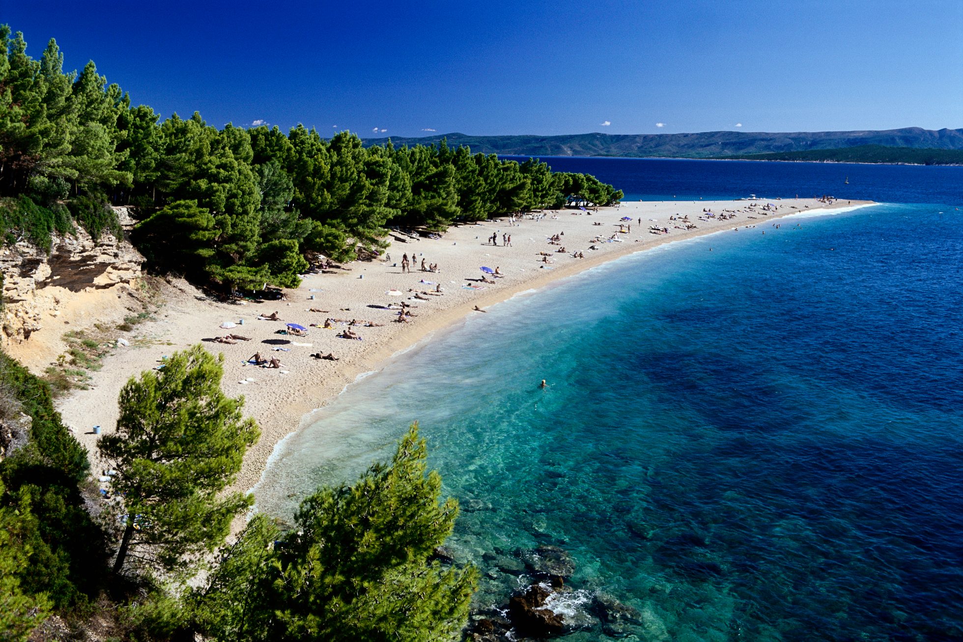 Plaża Zlatni Rat na wyspie Brač