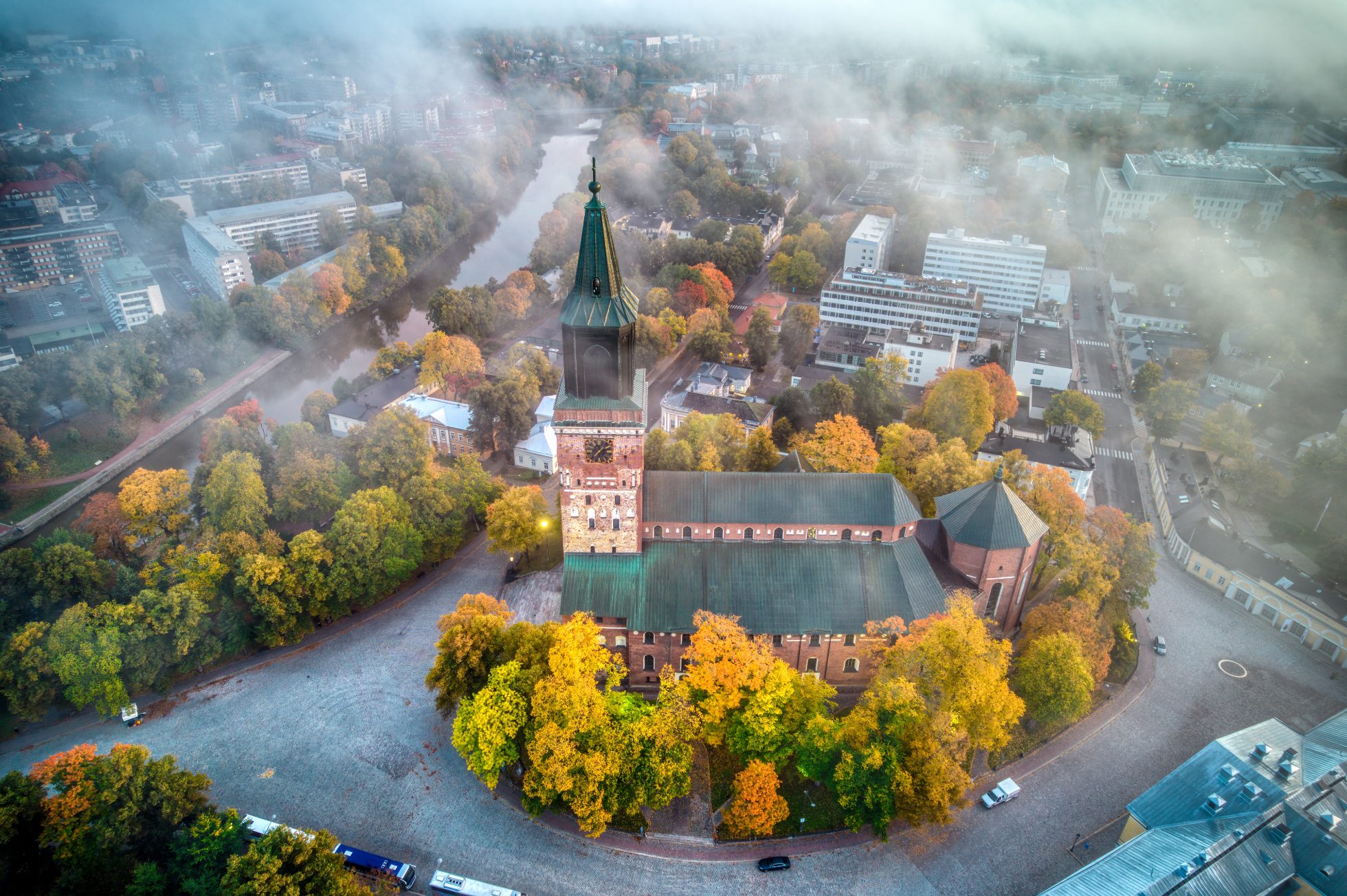 Turku Cathedral is a medieval basilica in Finland that was originally built out of wood in the late 13th century. It's one of the city's most recognizable symbols.