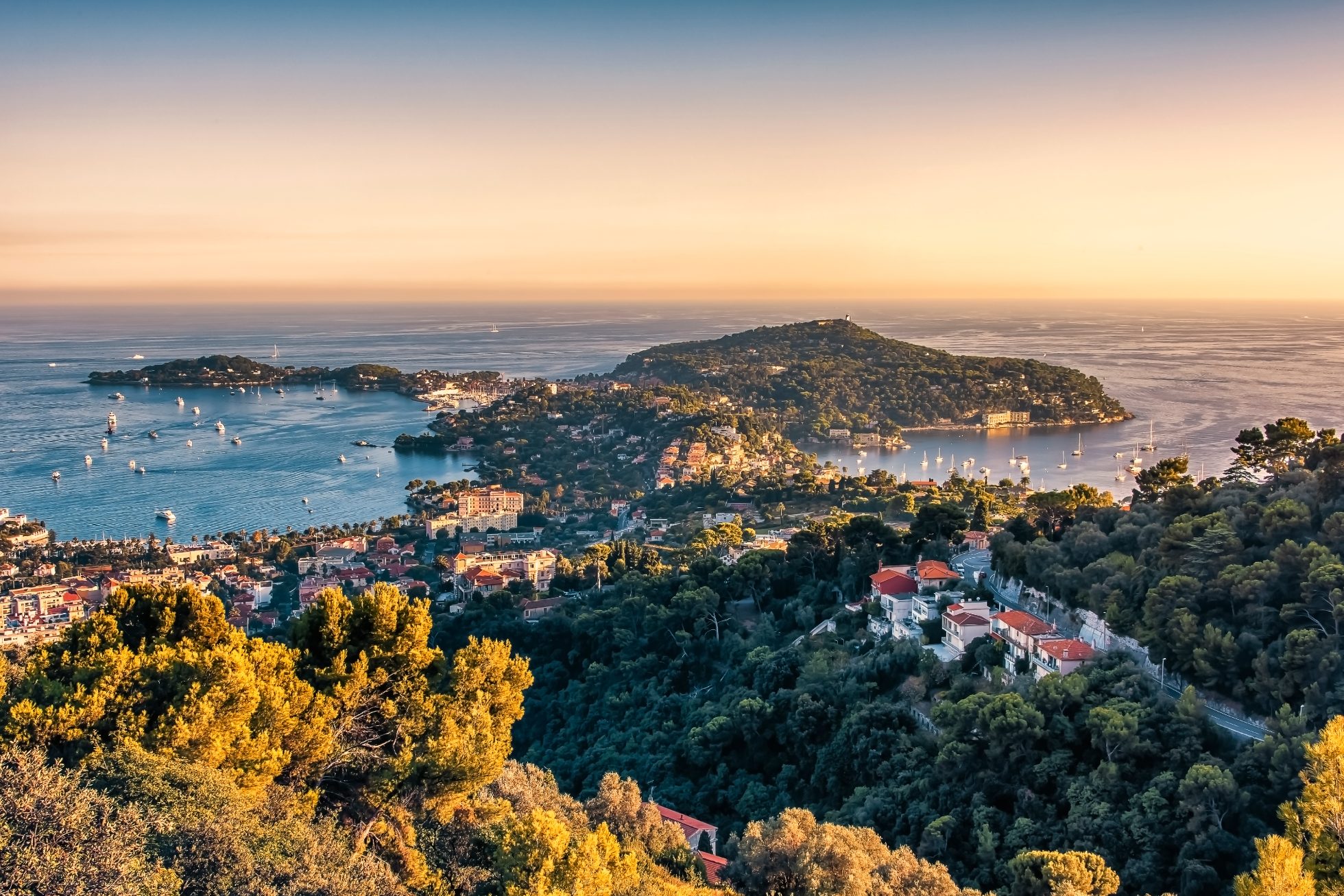 Wybrzeże Riwiery Francuskiej w Saint-Jean-Cap-Ferrat