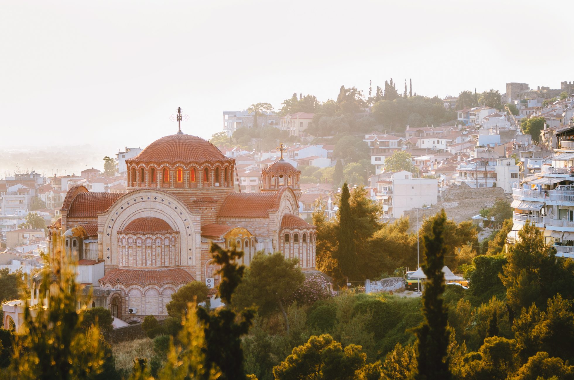 Vue aérienne de Thessalonique, Grèce.