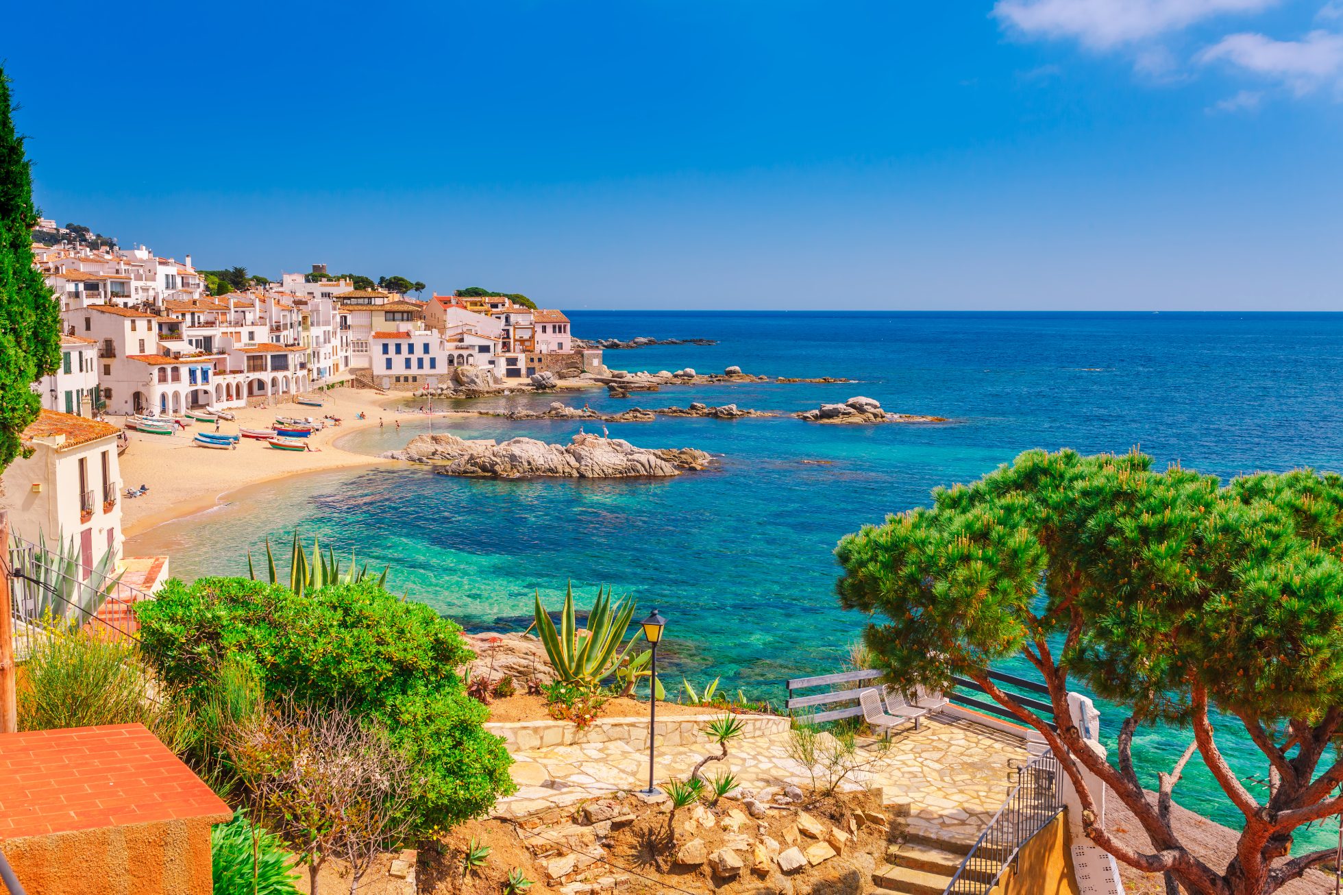 Calella de Palafrugell cerca de Barcelona. Costa Brava.