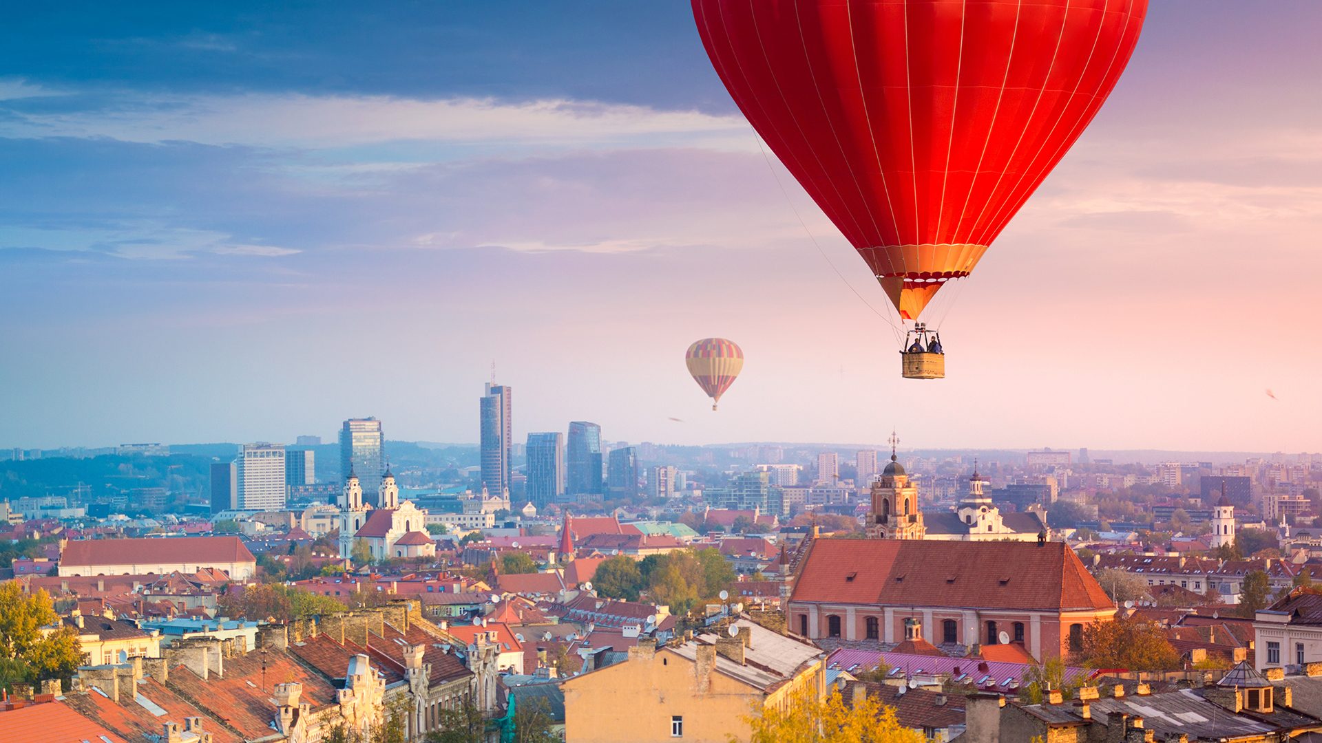balony nad Wilnem