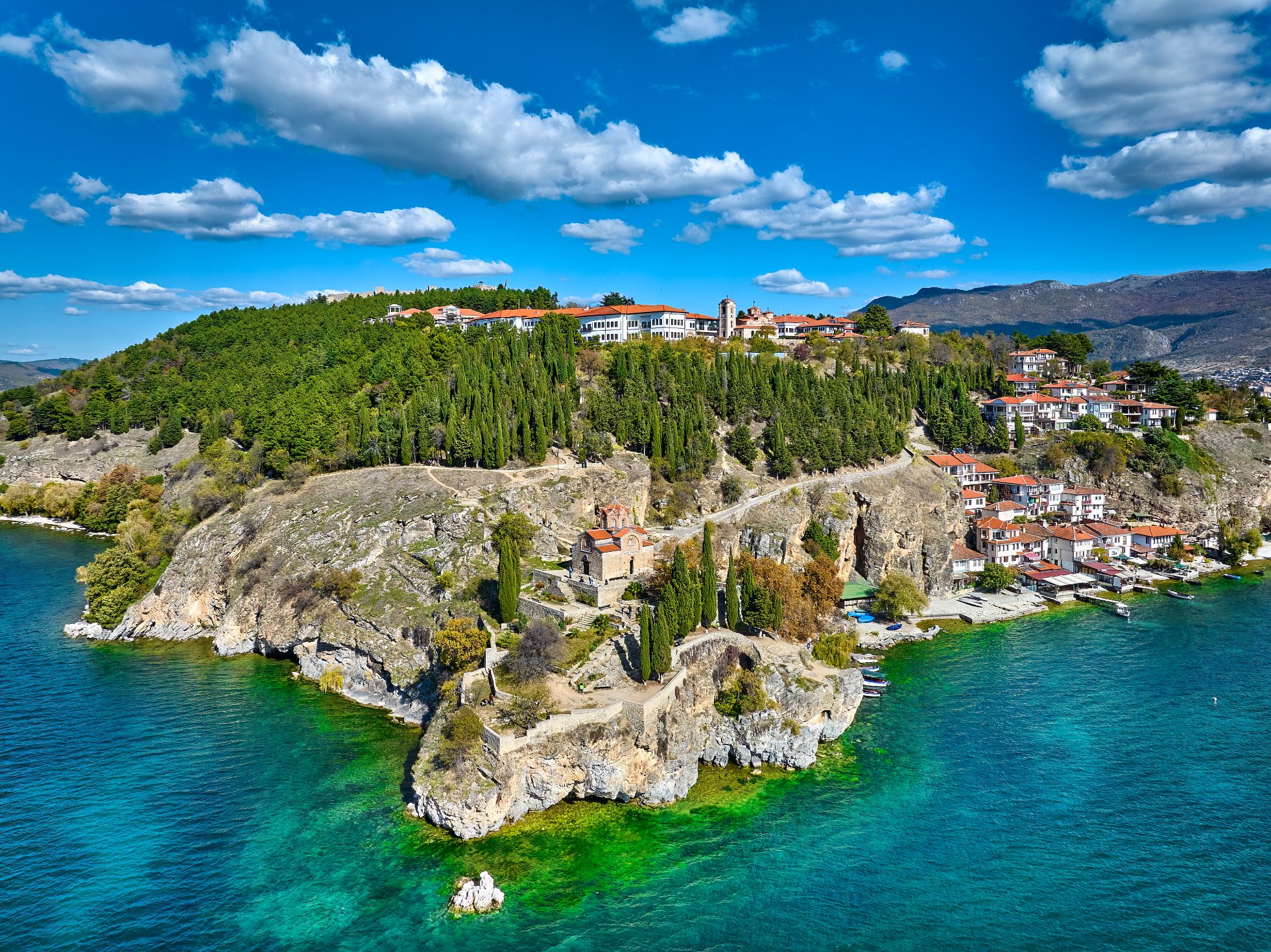 Panorama na Ochrydę, Ochryda plaże