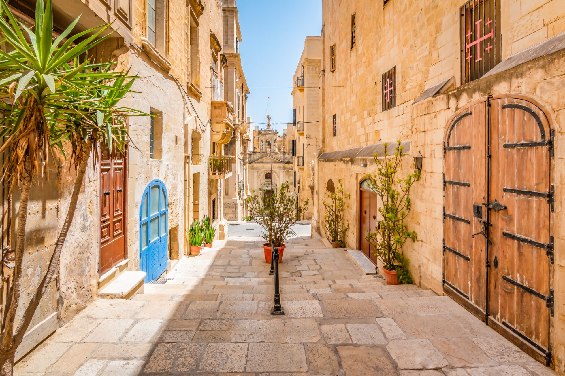 Ein Blick auf die Straßen von Valetta