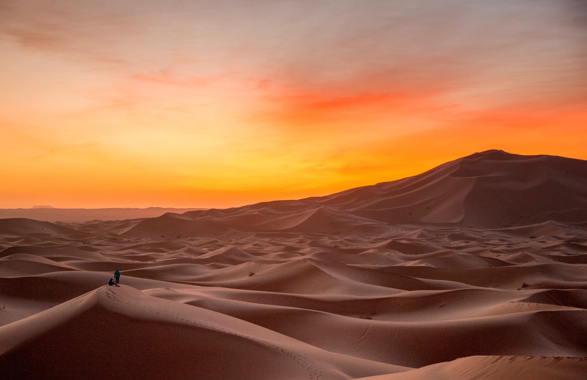 Erg Chebbi jest jednym z dwóch saharyjskich ergów w Maroku – dużych mórz wydm utworzonych przez nawiewany przez wiatr piasek.