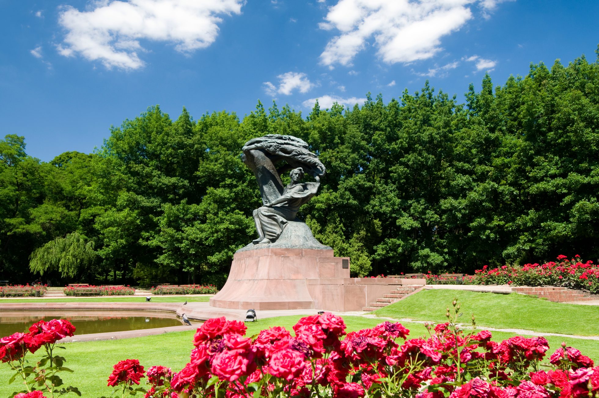 Chopin Monument in Warsaw’s Łazienki Park