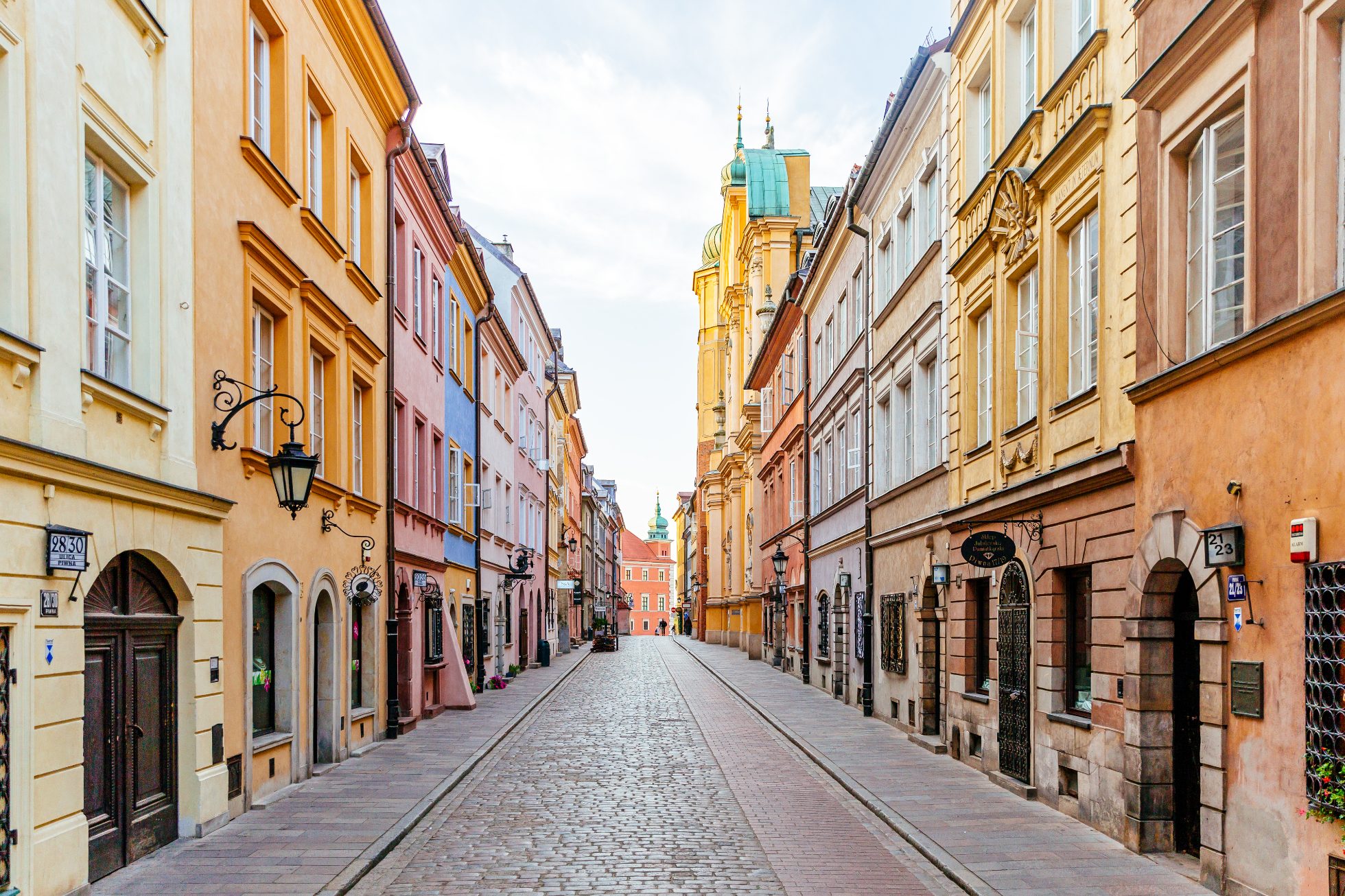 Old Market Street in Warsaw; Where to go on vacation in March?