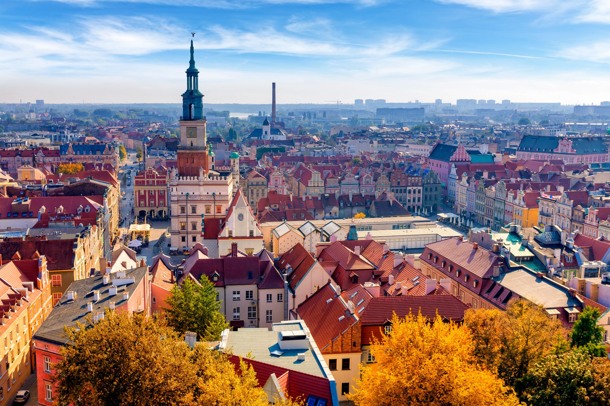 Widok na Wielkopolskę z lotu Ptaka