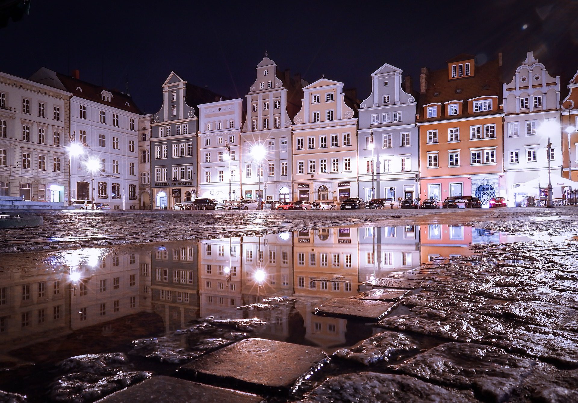 Wrocławska starówka nocą
