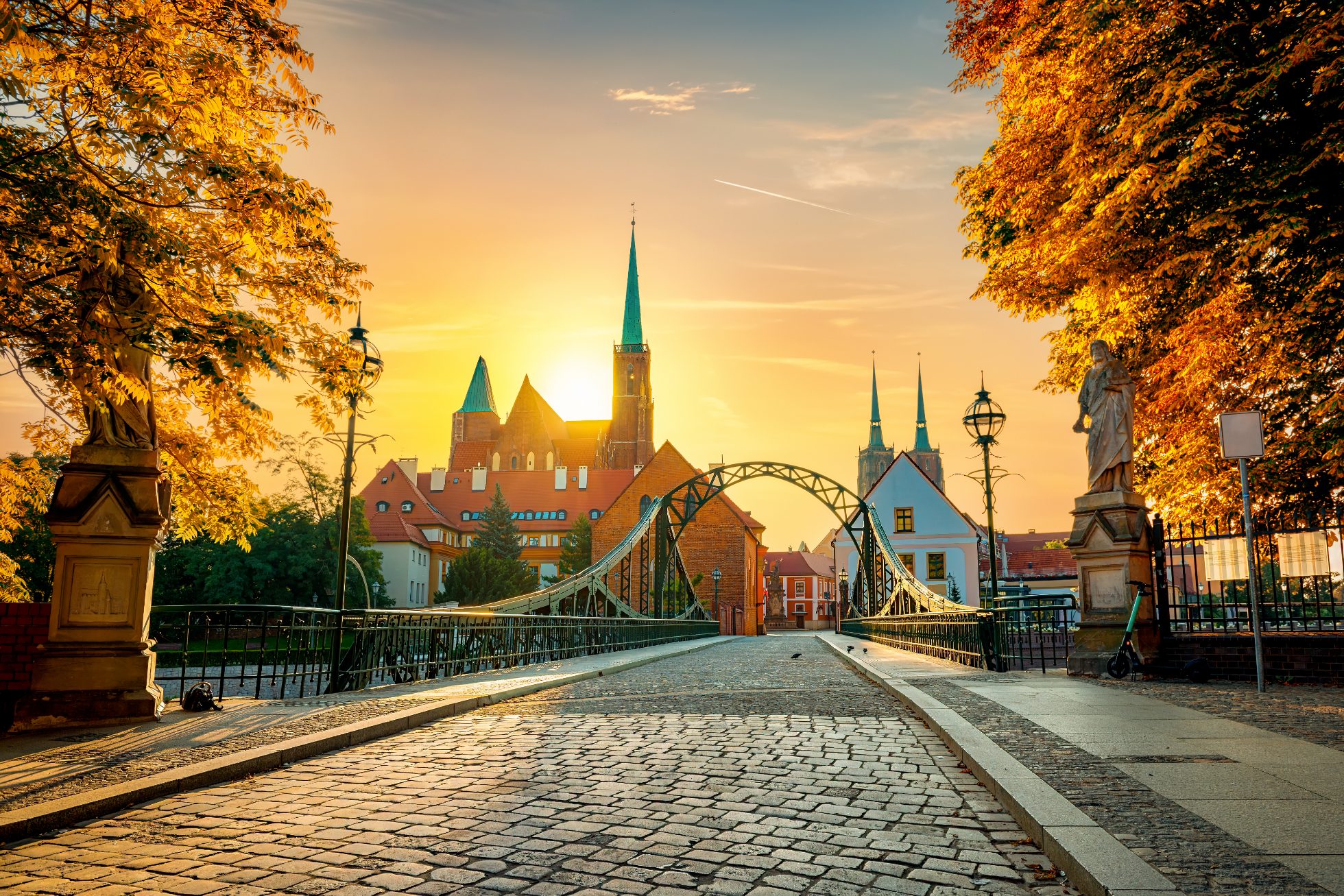 Złota polska jesień w wydaniu miejskim, czyli rynek Starego Miasta we Wrocławiu