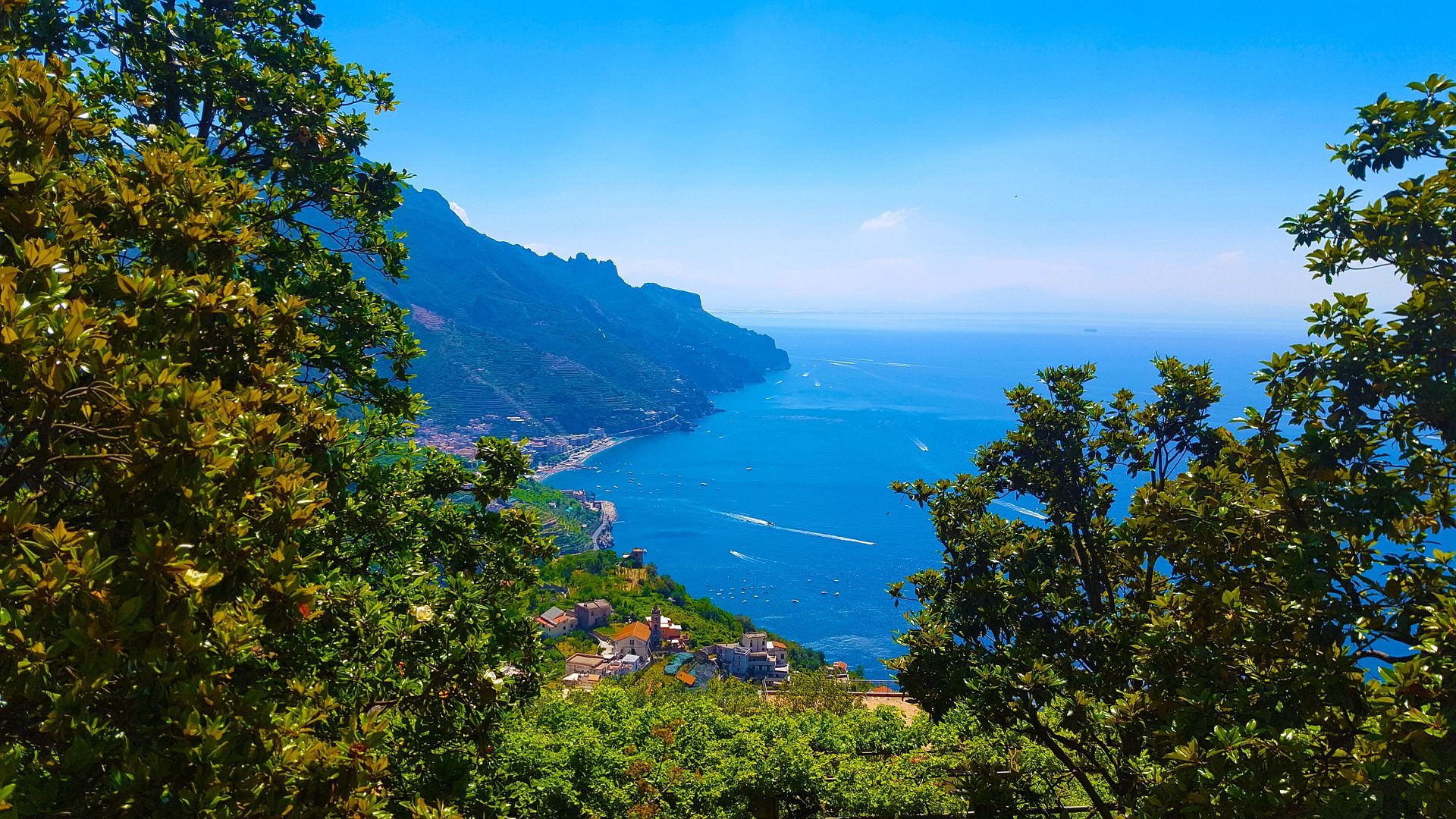 Postano on the Amalfitanian coast