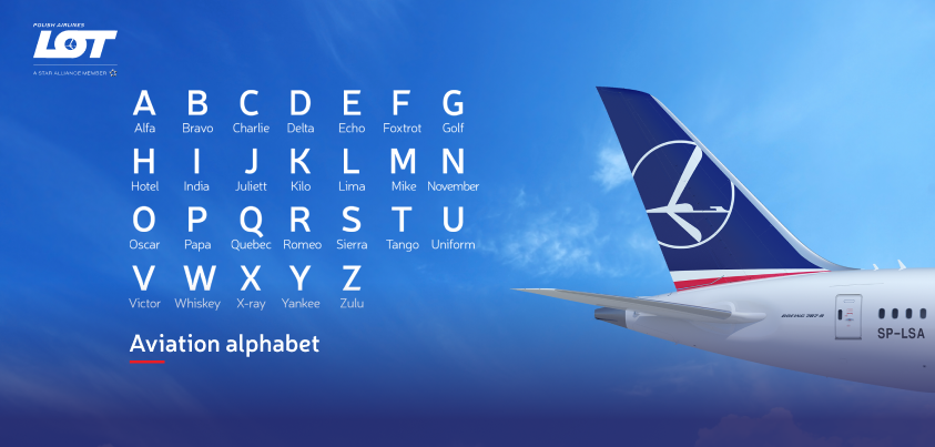 Passenger plane of LOT Polish Airlines against the sky.
