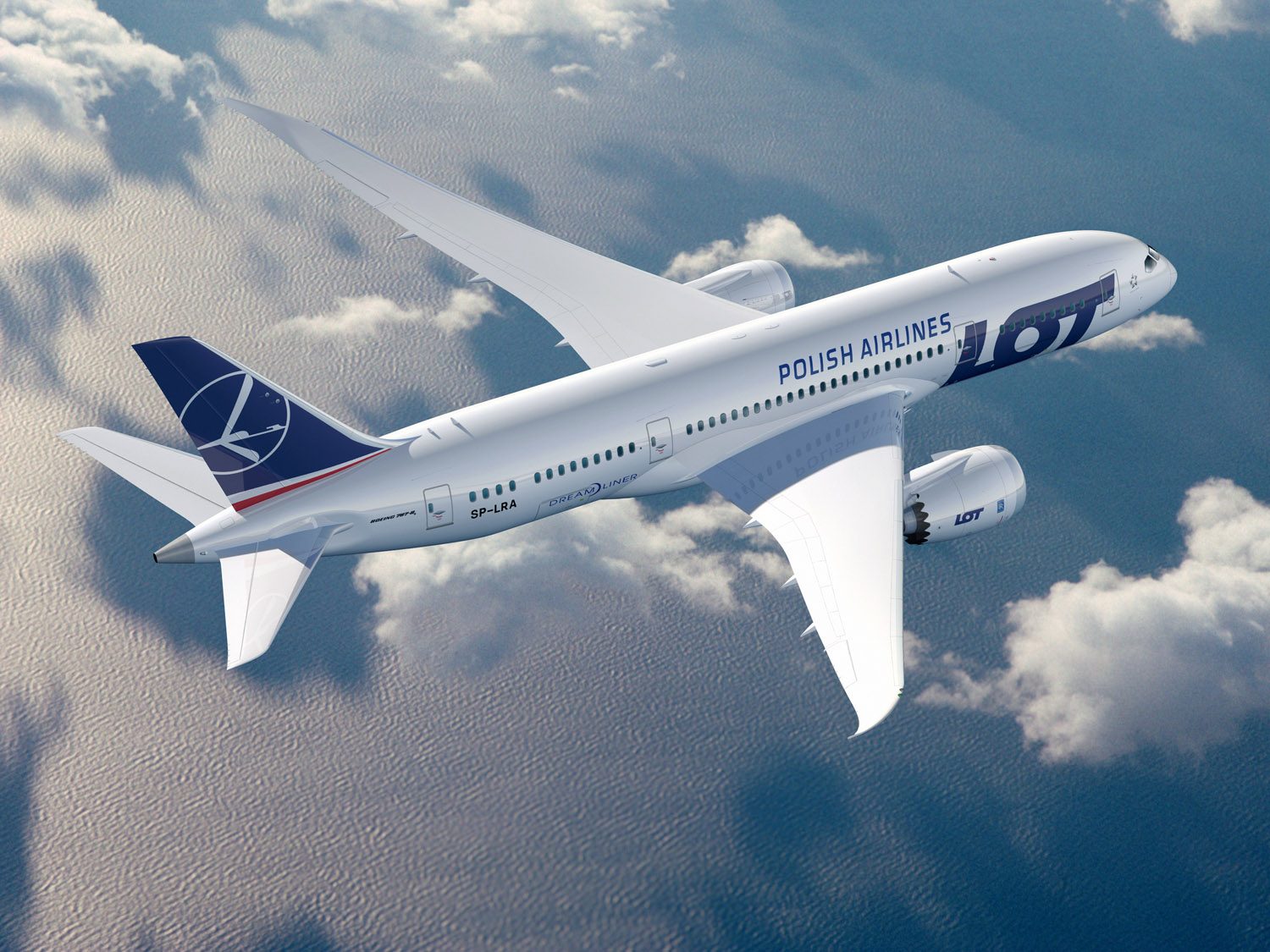 Boeing 787 Dreamliner nad wodą