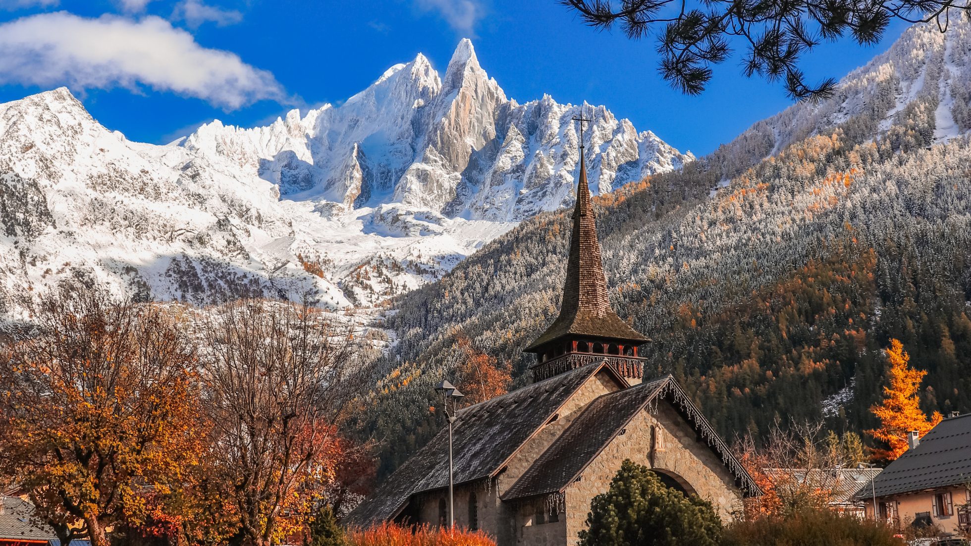 Ośnieżone Alpy - Chamonix