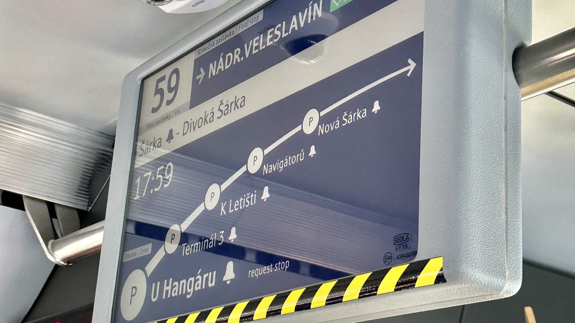 Rozkład jazdy w pociągu
