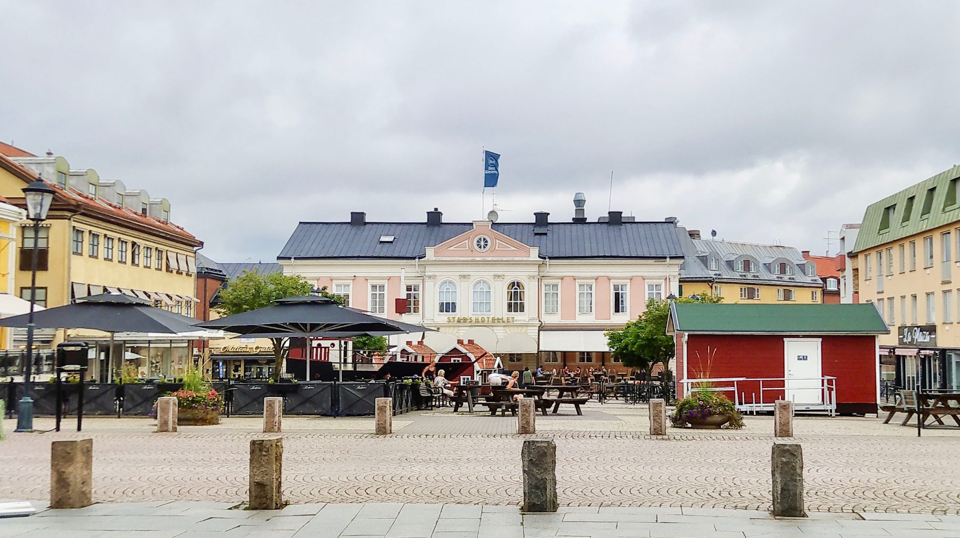 Widok na centrum Vimmerby.