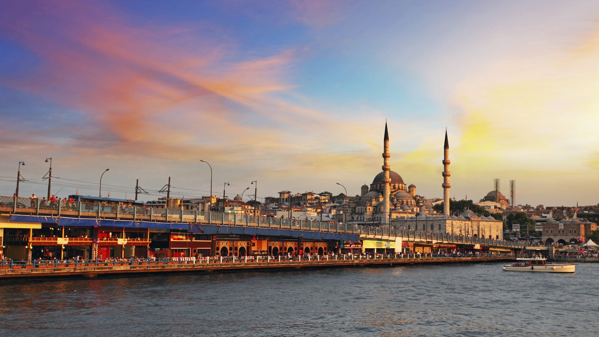 Stambuł o zachodzie słońca