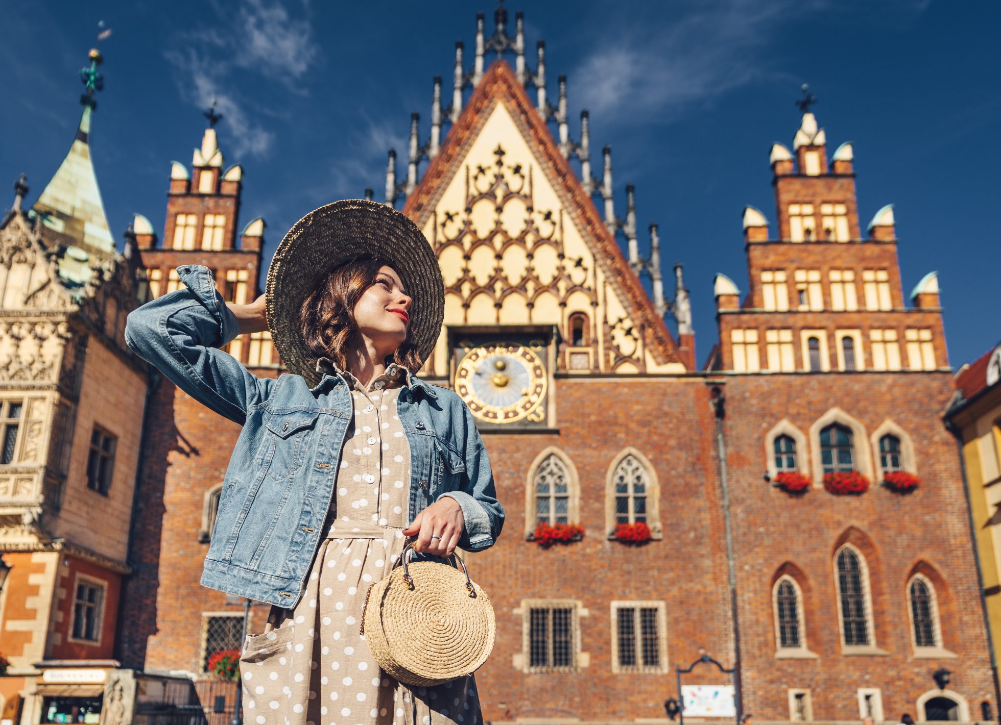Woman in the Old Town in Wrocław