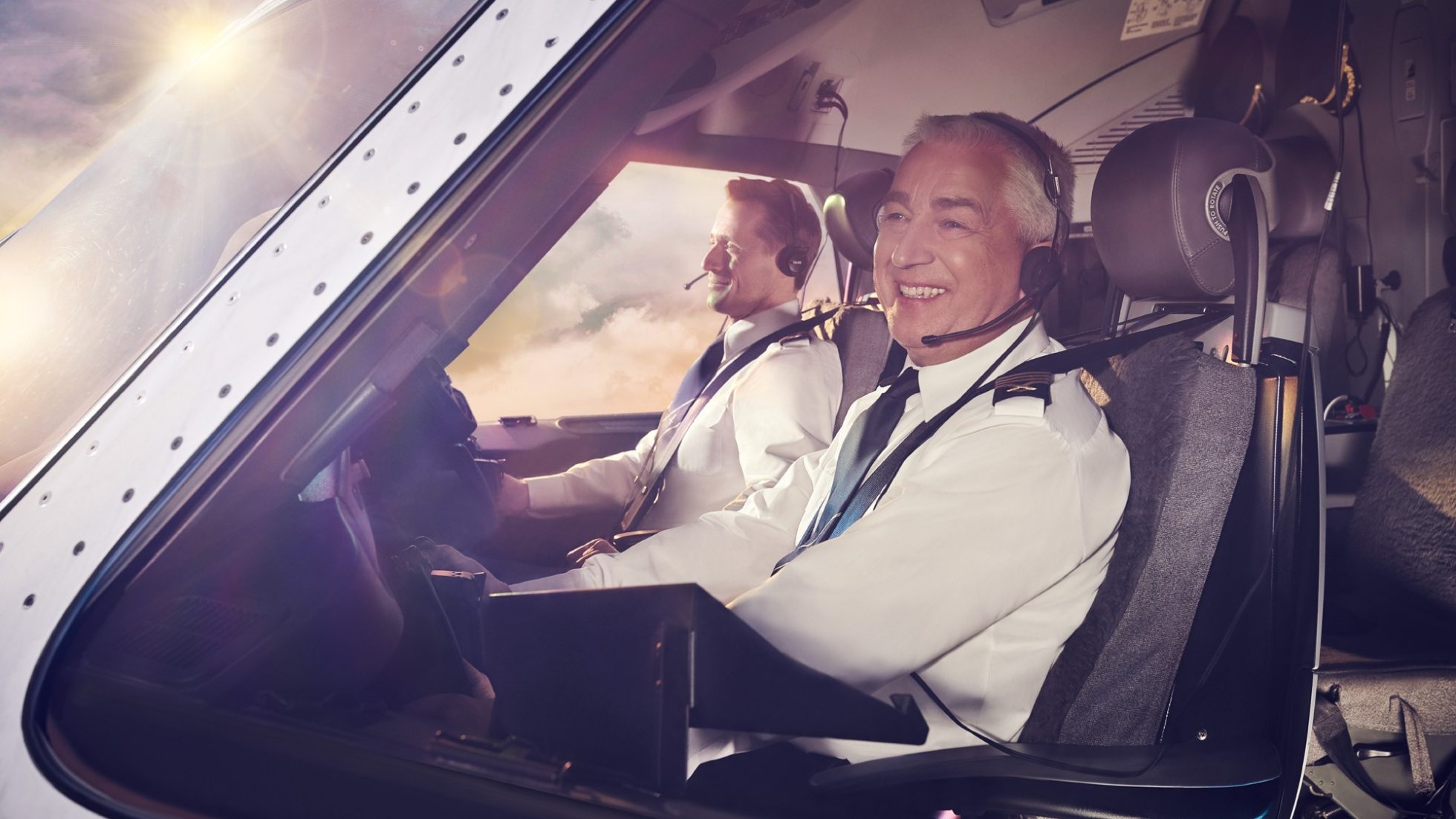 Pilot za sterami samolotu LOT