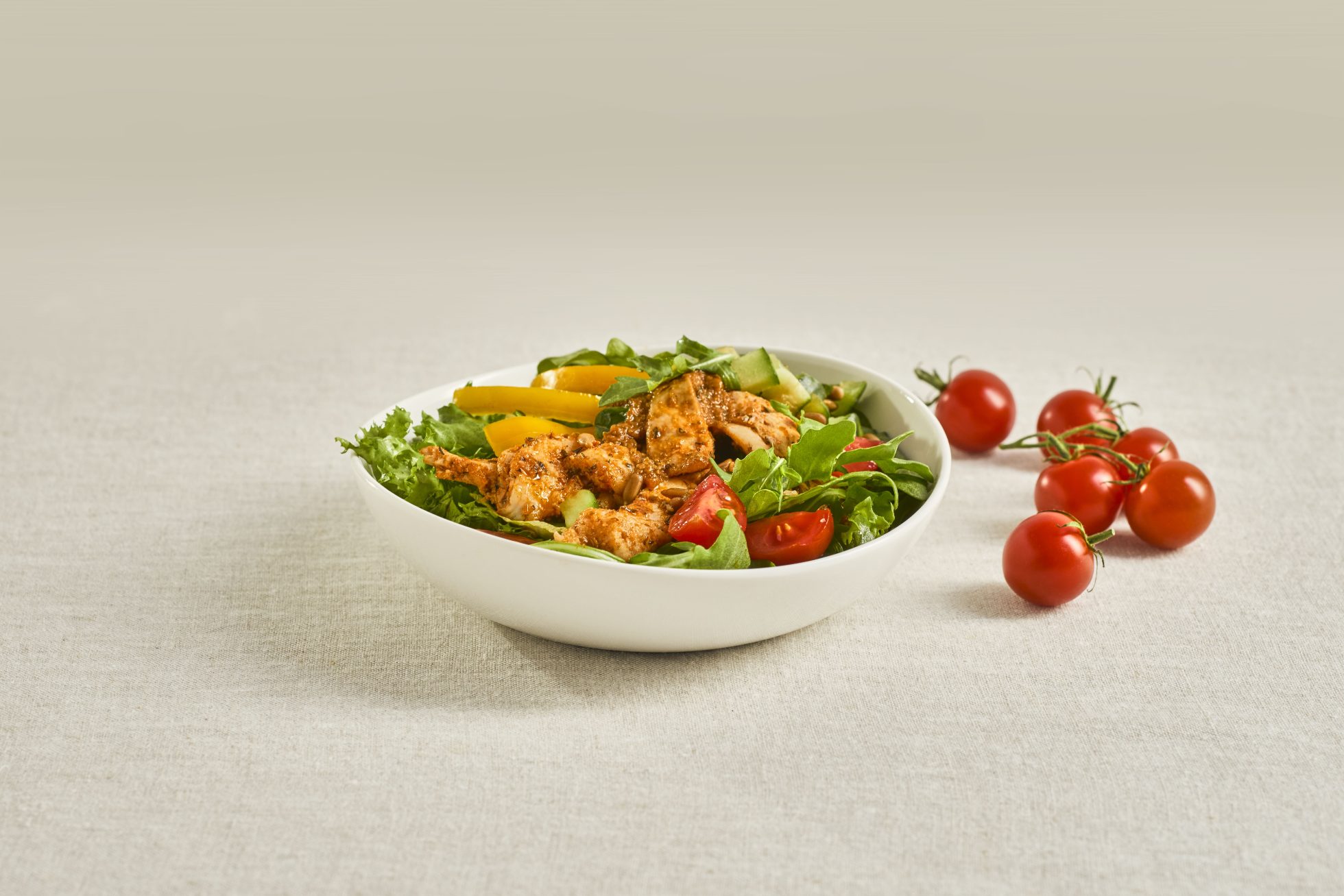 Chicken salad on a plate.