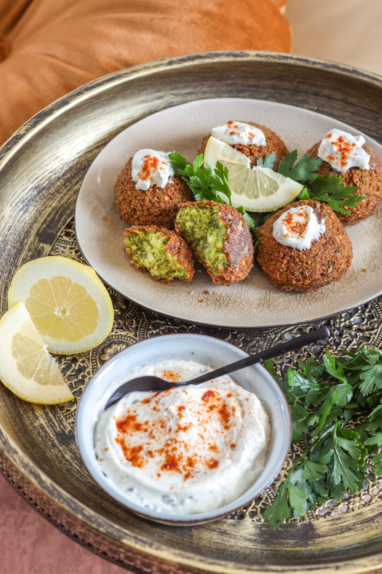 Falafel with yogurt sauce, Dubai holidays