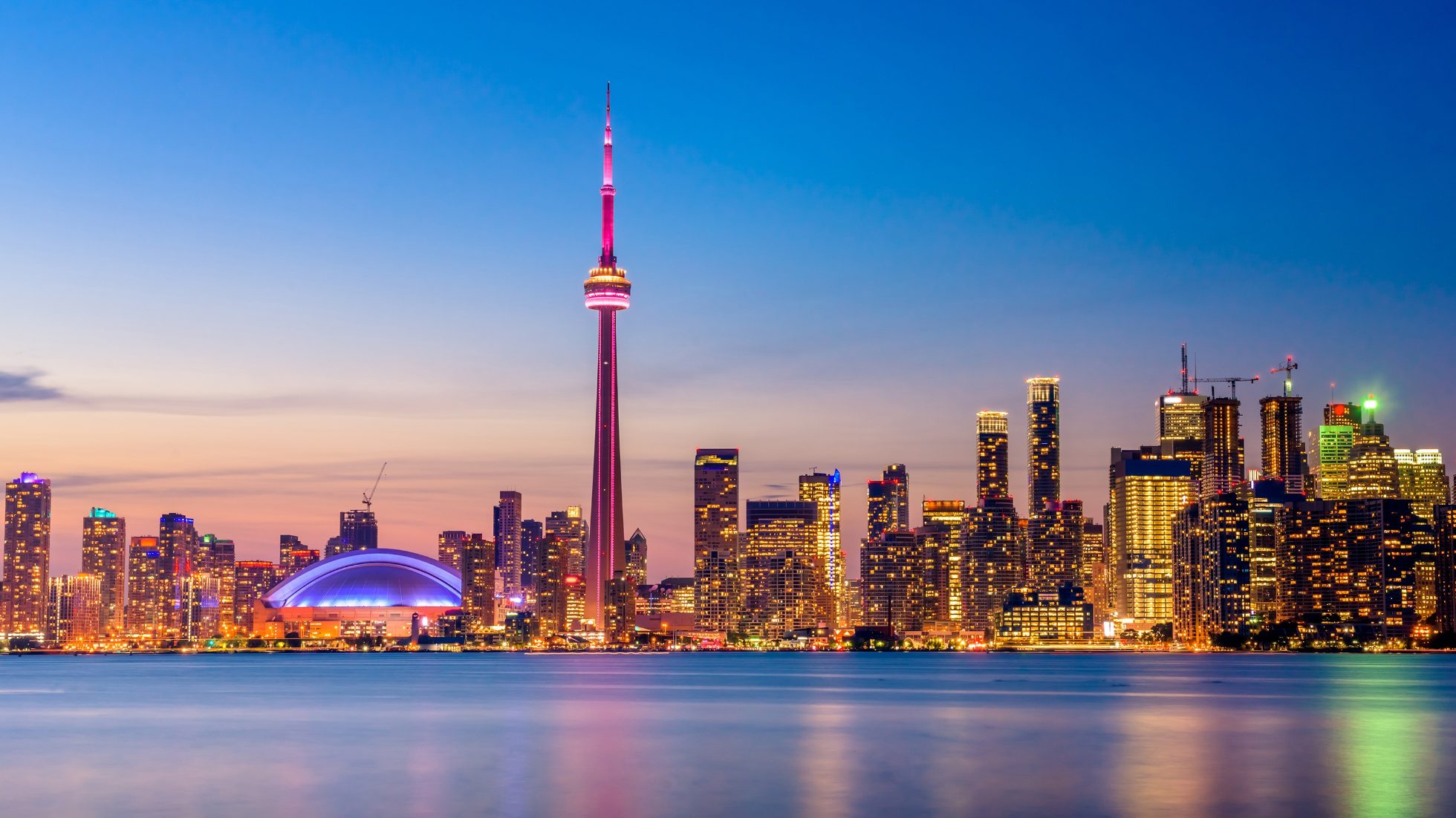 Toronto by night - flights to Toronto