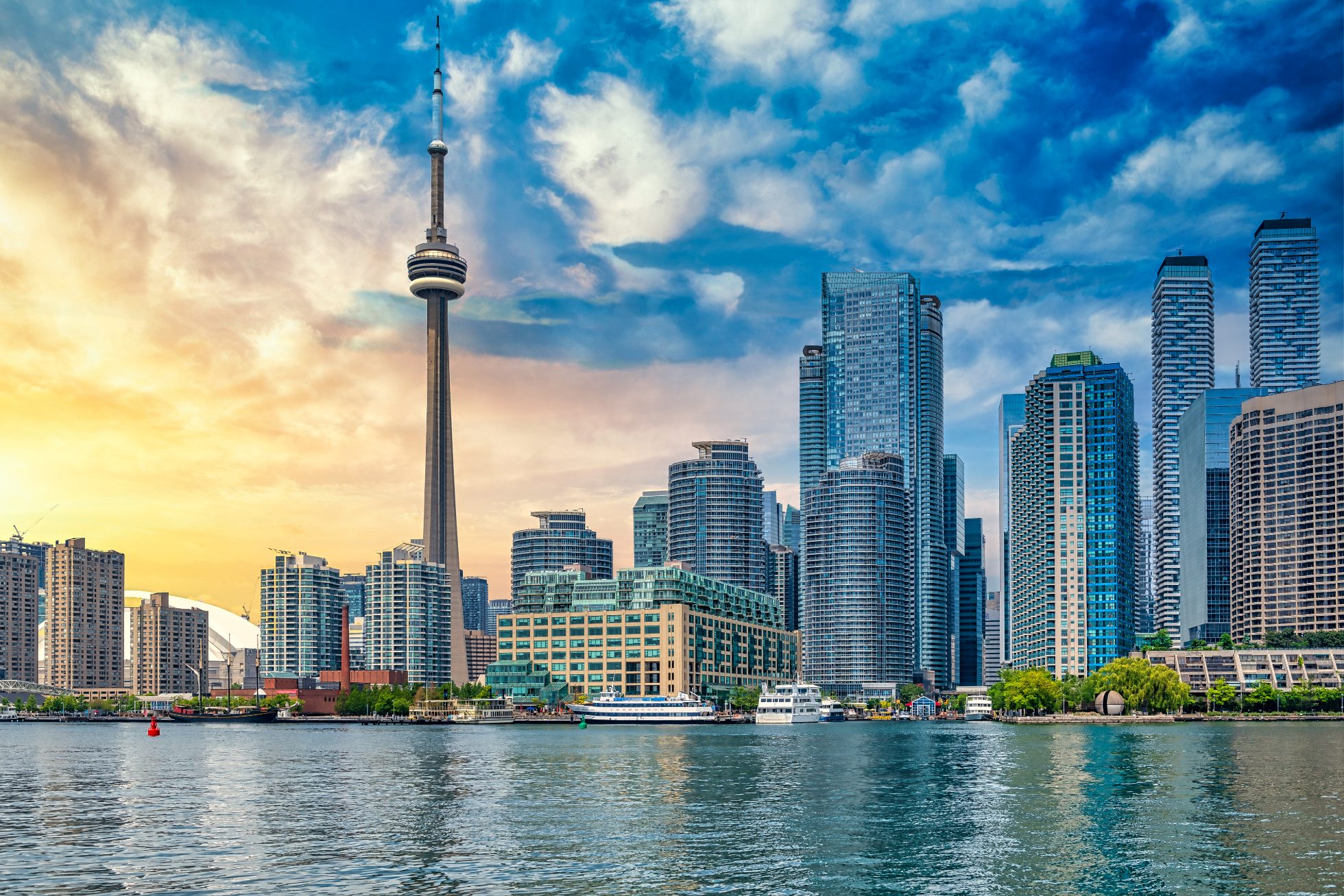 A view of Toronto's affluent neighbourhood attractions