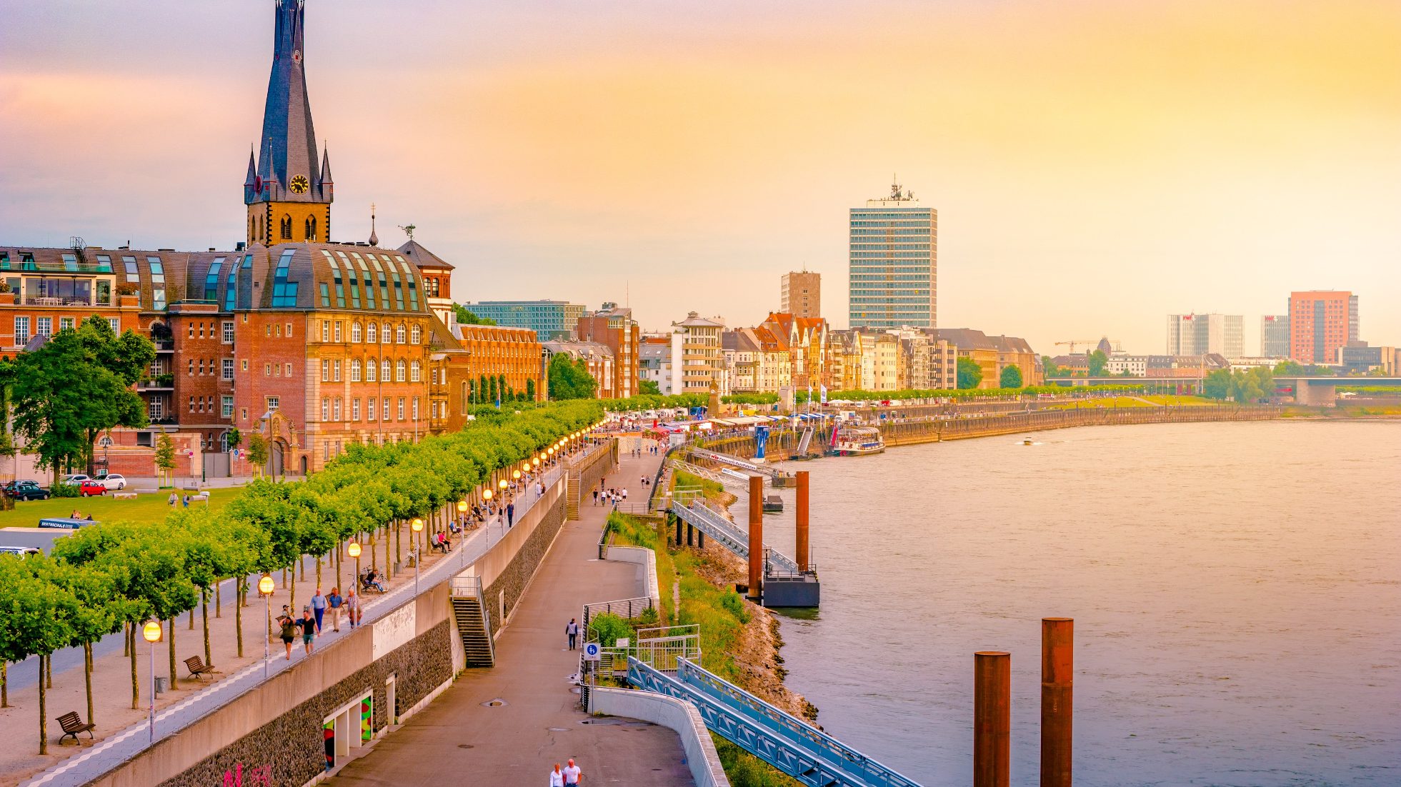 Panorama of Düsseldorf
